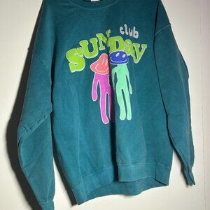 uo club sunday puff print sweater